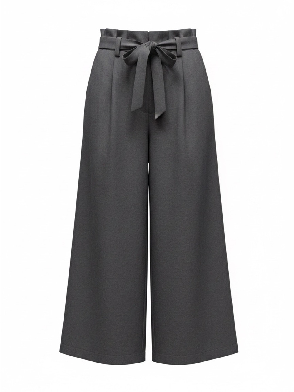 a new day Charcoal High-Rise Wide Leg Tie-Waist Pants